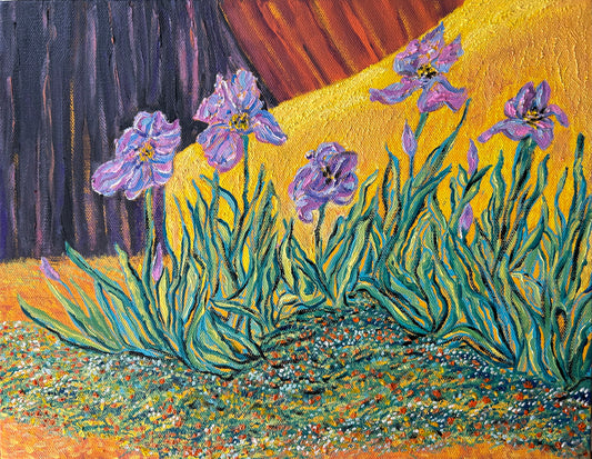 "Santa Fe Irises"